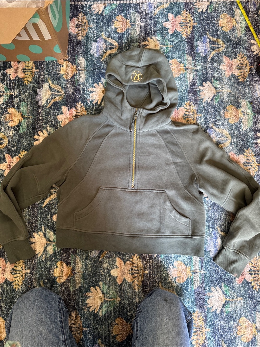 lululemon athletica Dark Forest Green Half-Zip Hoodie - Picture 7 of 9